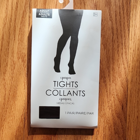 Opaque Black Tights, Adult New - Picture 1 of 2